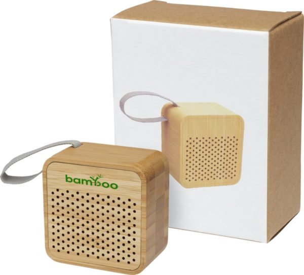 Altavoz Bluetooth® de bambú "Arcana" - Natural - Imagen 8